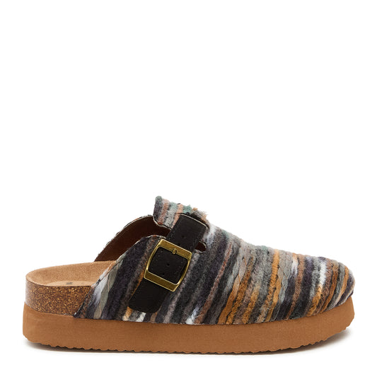 Abel Plus 2 Brown Stripe Mule