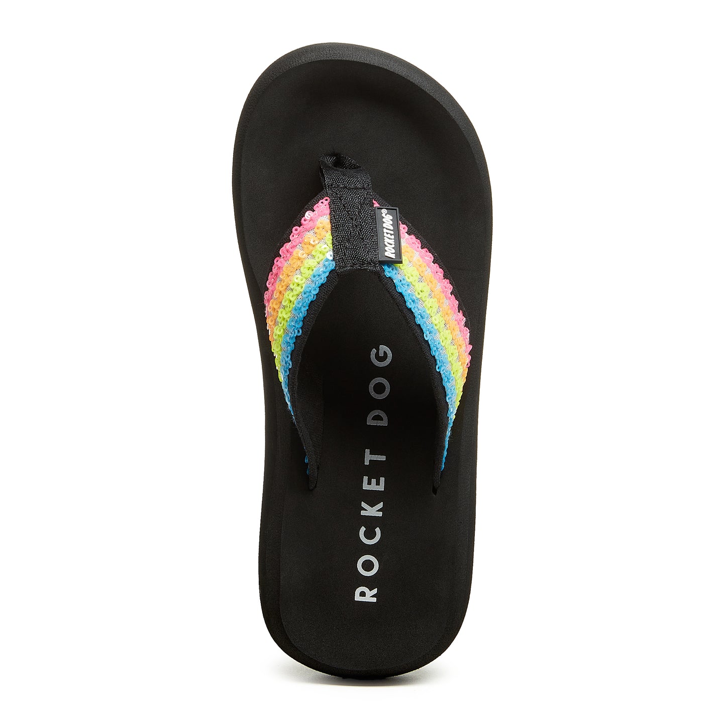 Rocket Dog® Spotlight Neon Rainbow Flip Flops - Vibrant Steps