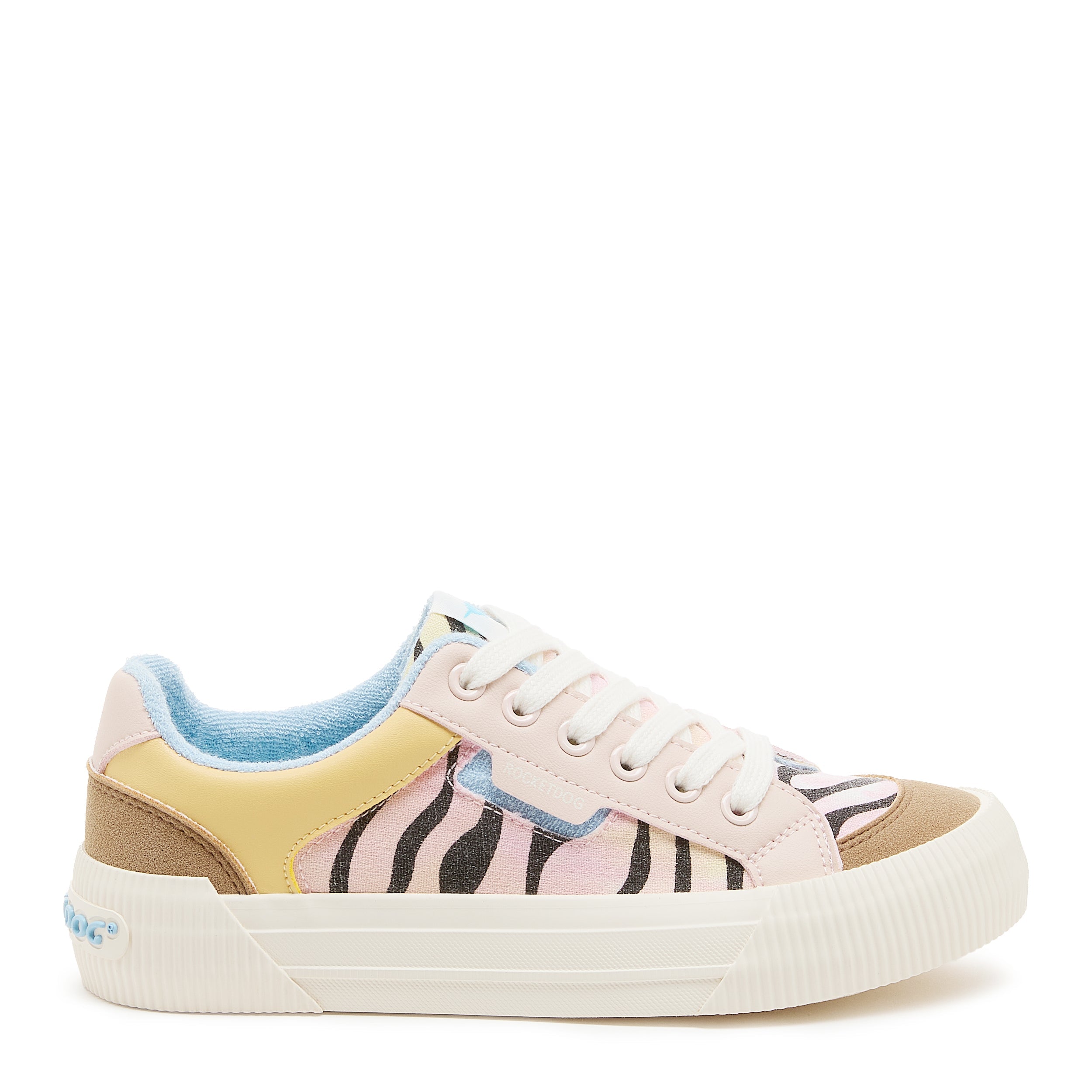 Rocket Dog Women's Cheery Peach Combo Color Block Sneakers