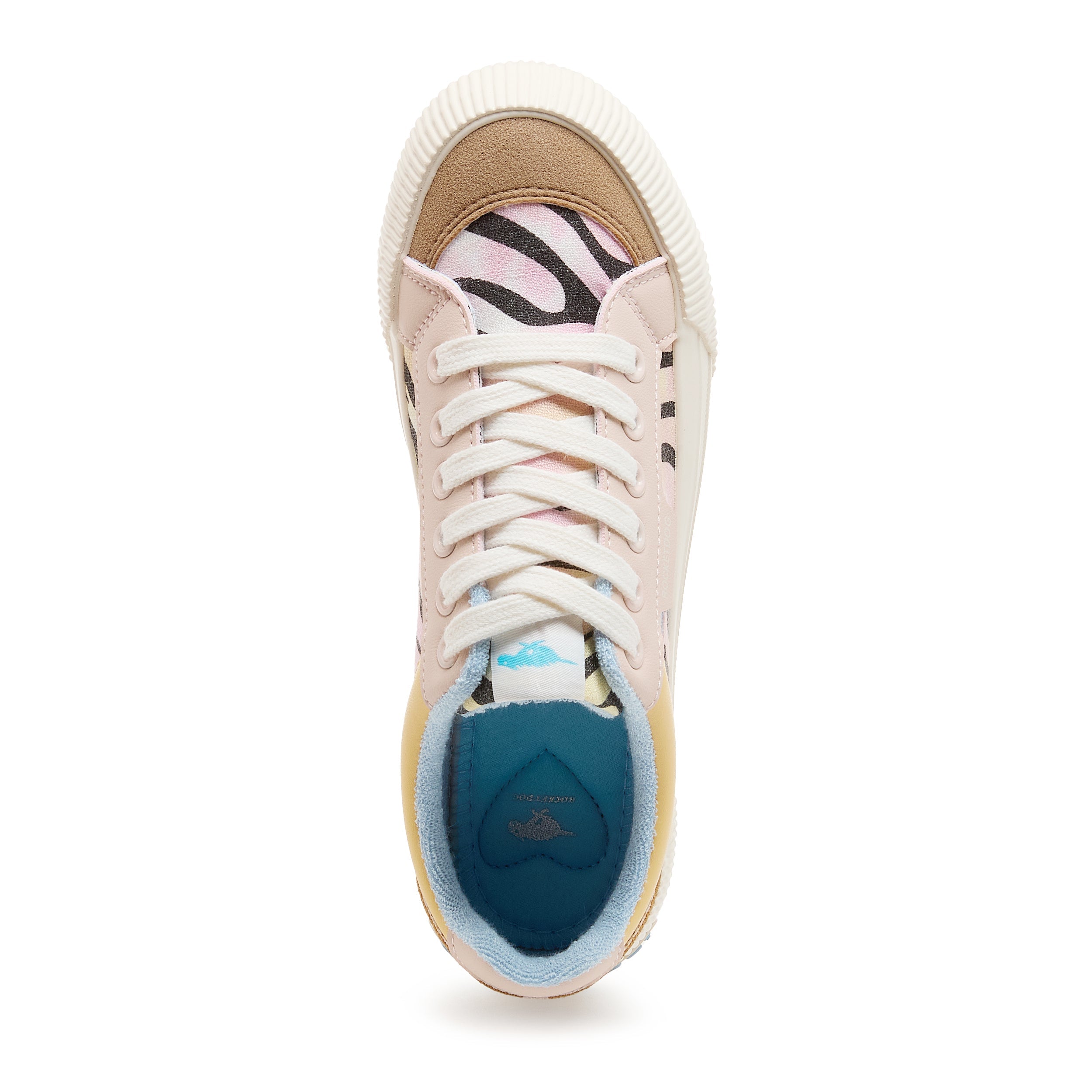 Rocket Dog Women's Cheery Peach Combo Color Block Sneakers