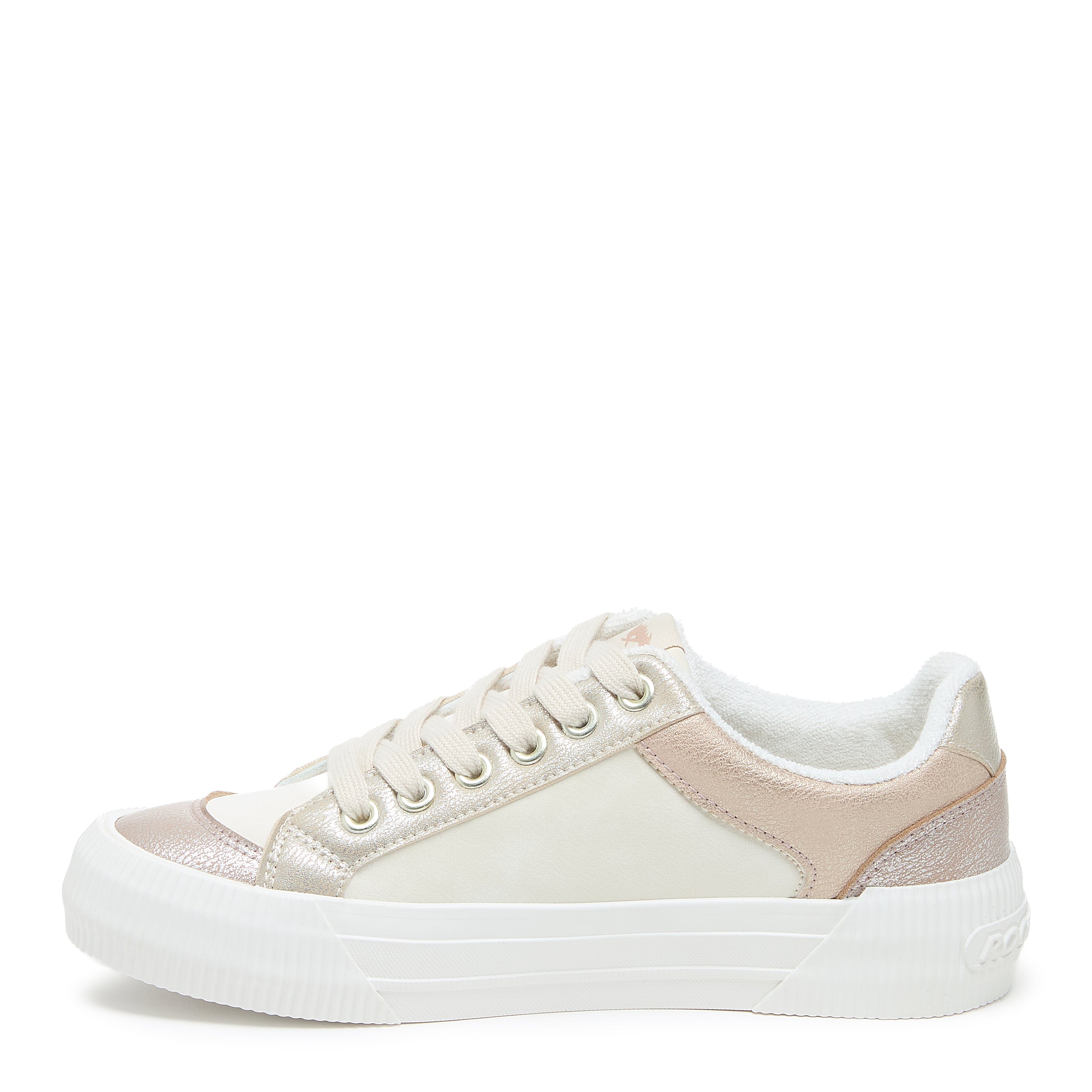 Color block sneaker with cushioned footbed, women's playful style – Rocket Dog Cheery