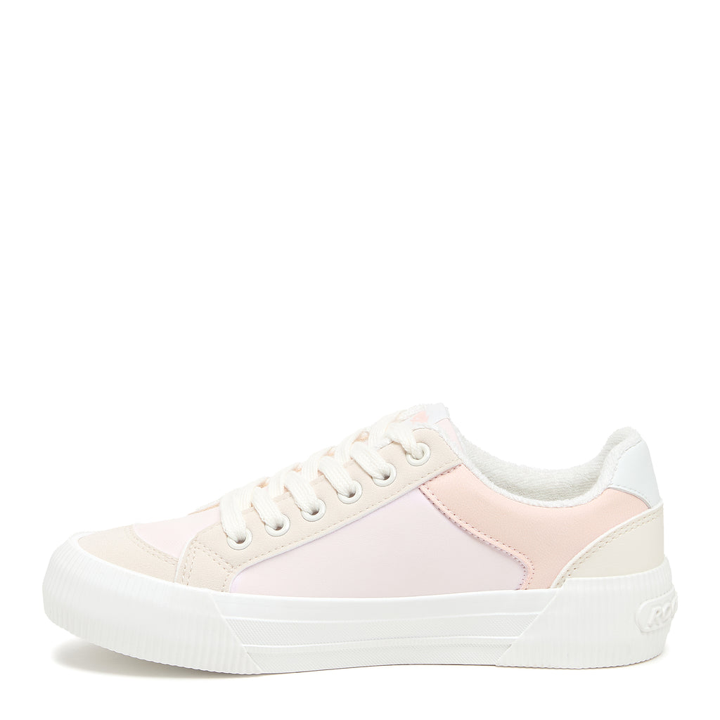 Color block sneaker with cushioned footbed, women's playful style – Rocket Dog Cheery