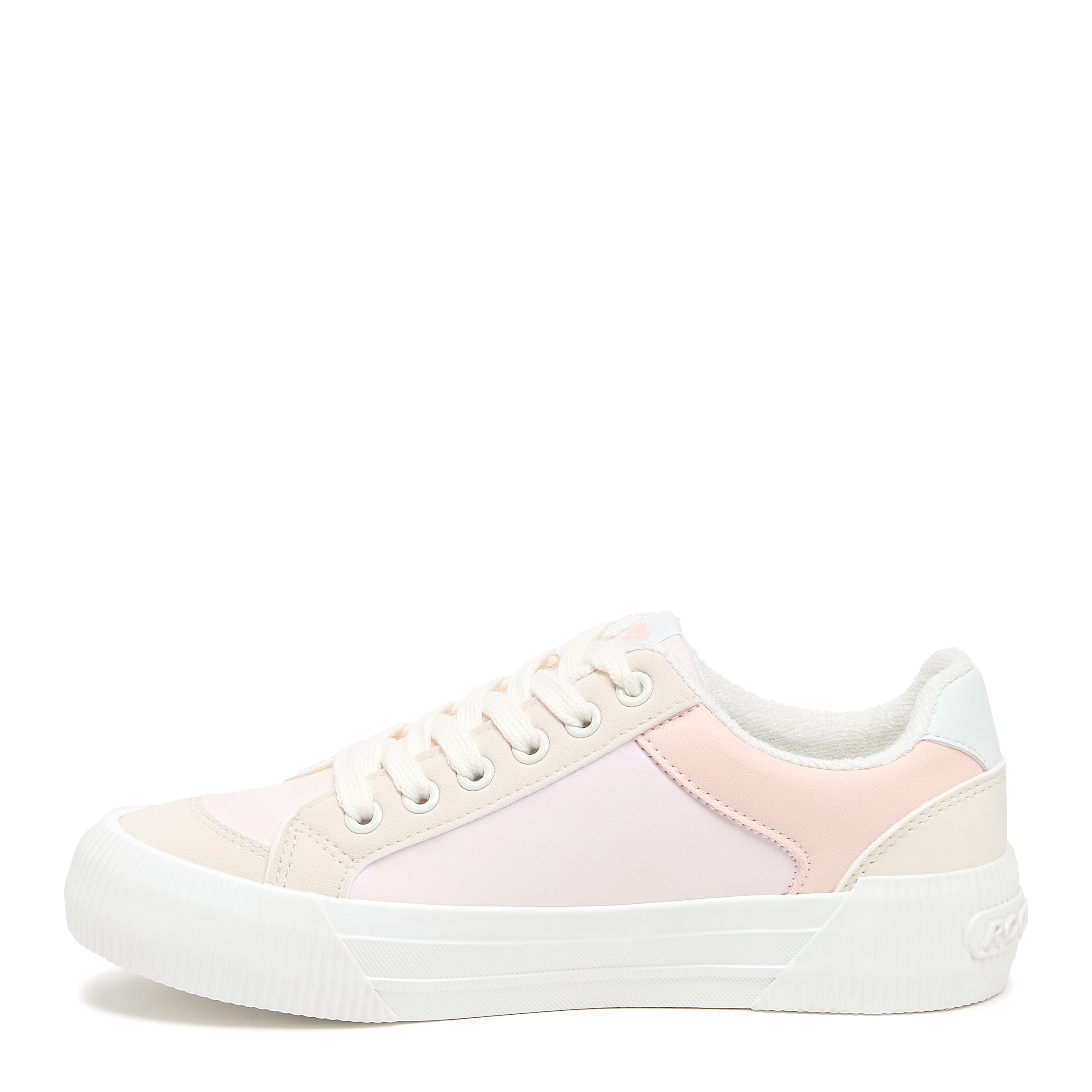 Color block sneaker with cushioned footbed, women's playful style – Rocket Dog Cheery