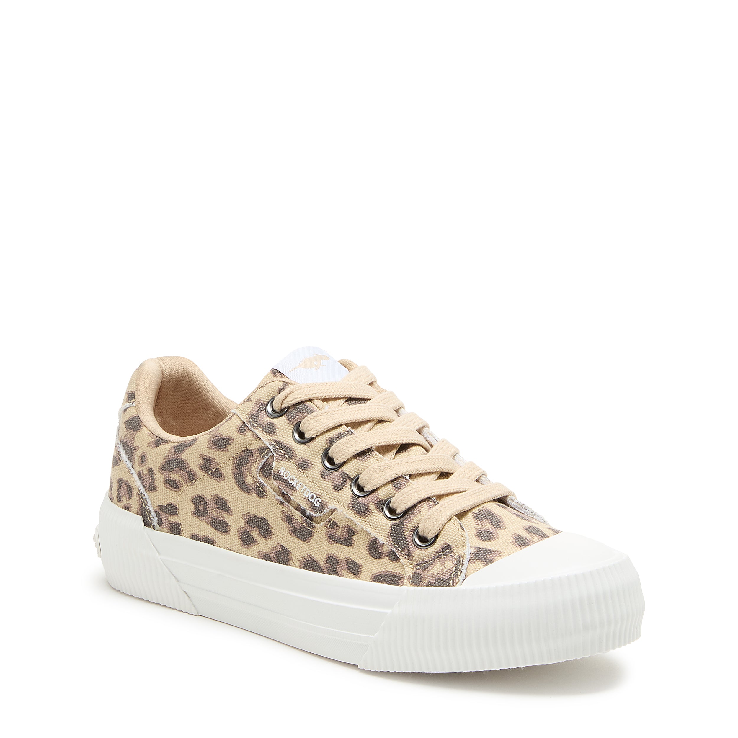 Leopard sneaker with cushioned footbed, women's playful style – Rocket Dog Cheery