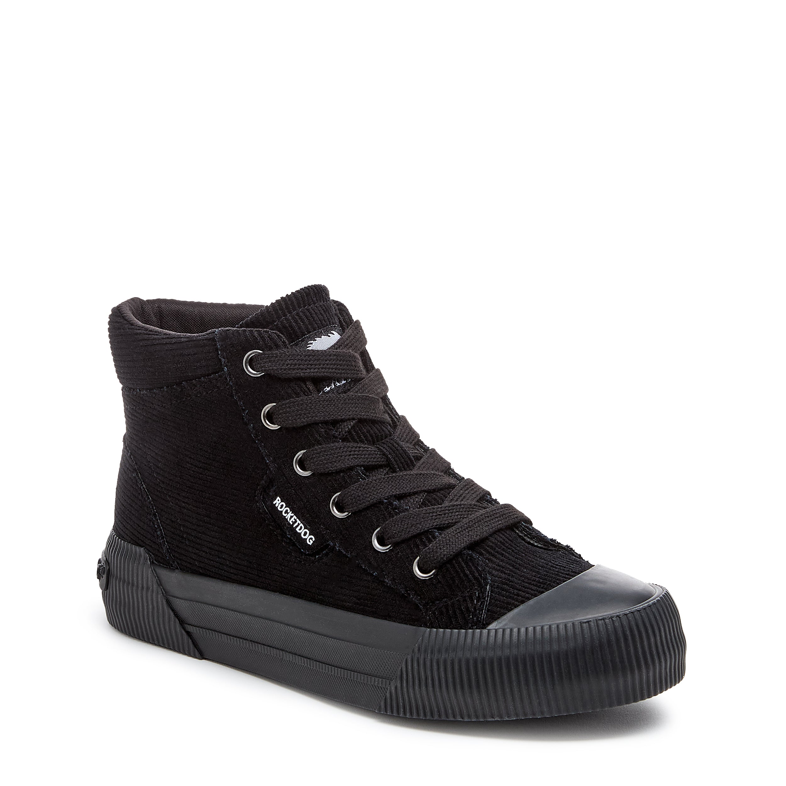 Women's black corduroy sneaker, playful and comfortable – Rocket Dog Cheery