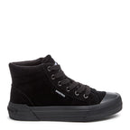 Rocket Dog Cheery black corduroy sneaker, women's playful shoe