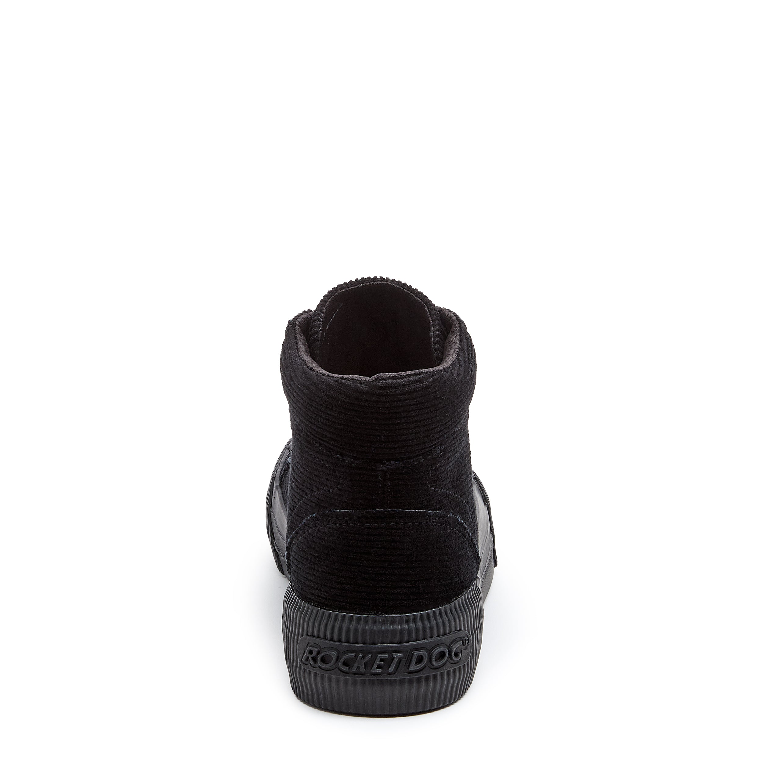 Rocket Dog Cheery women's black corduroy sneaker, playful slip-on