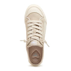 Cream women's sneaker with Rocket Dog comfort, playful style