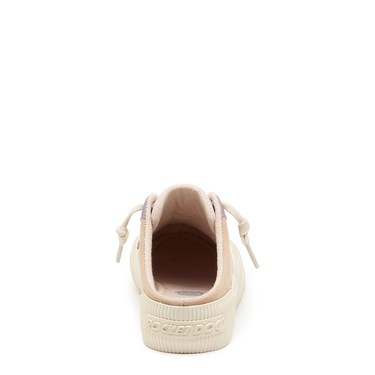 Beige sneaker on a white background