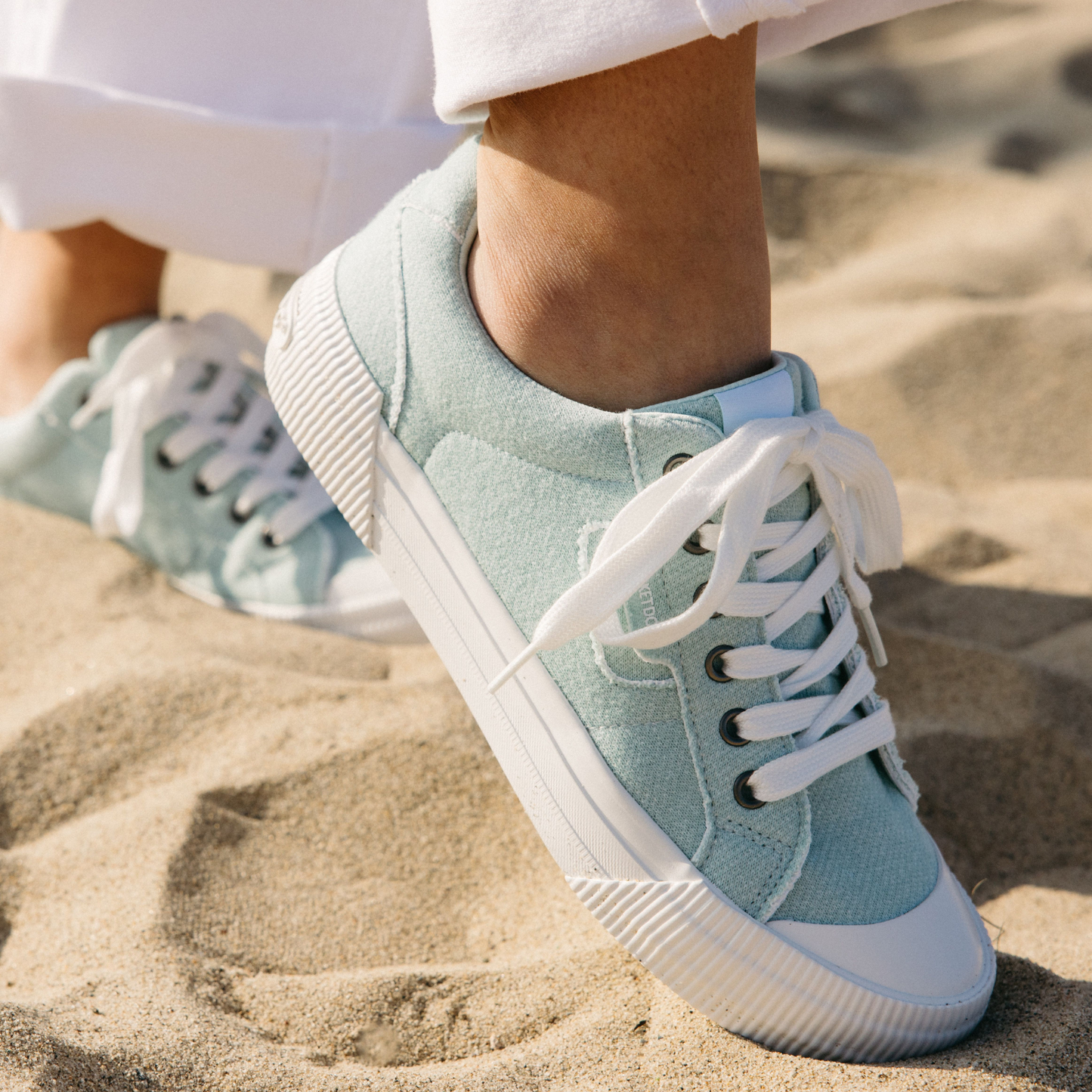 Cheery Turquoise Terry Sneaker