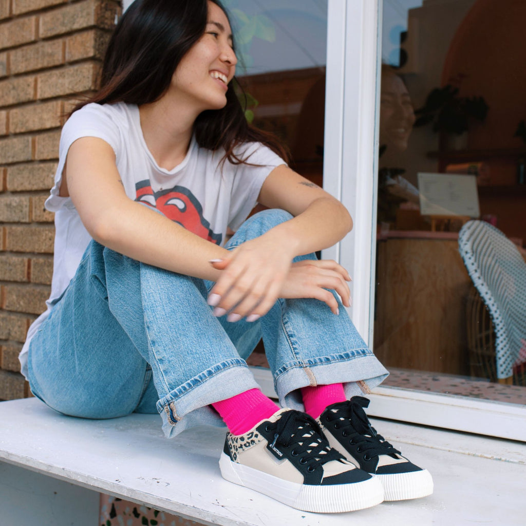 Rocket Dog Cheery color block sneaker, women's playful shoe