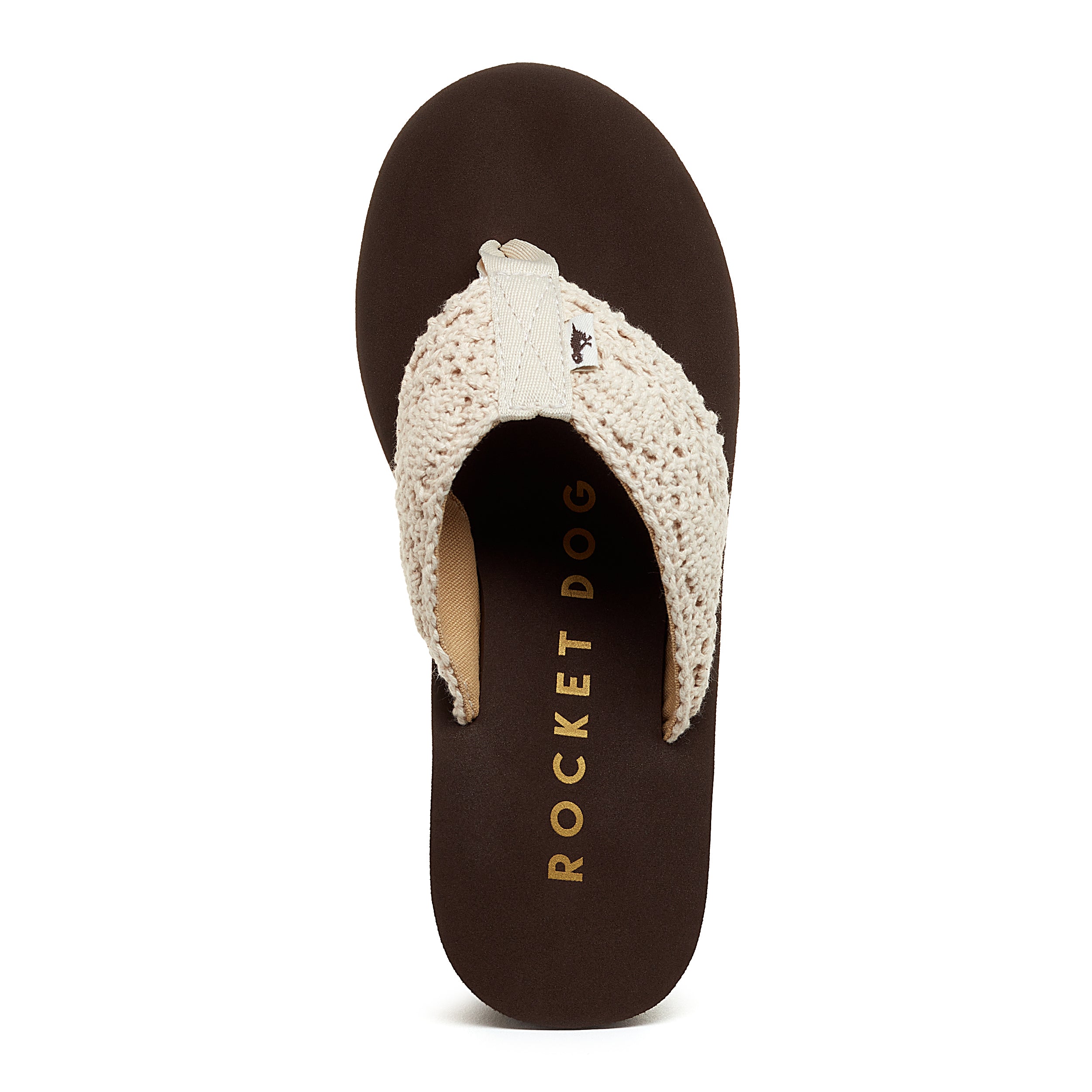 Rocket Dog Diver natural crochet flip flop, casual women's footwear