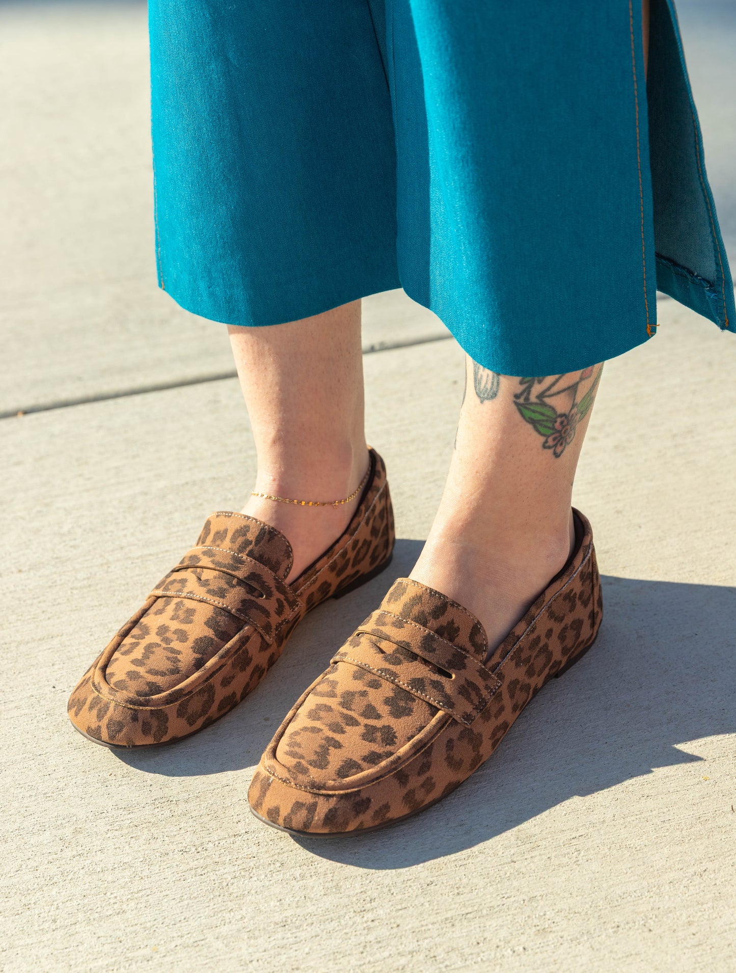 Trixie Leopard Print Loafers
