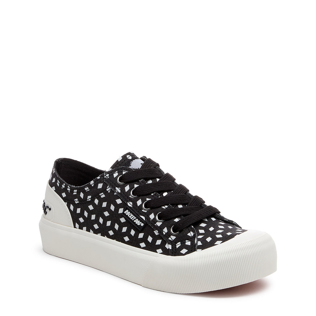 Women's black sneaker, playful and comfortable – Rocket Dog Jazzin