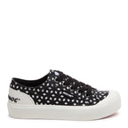 Rocket Dog Jazzin black sneaker, women's playful shoe