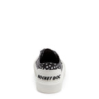 Rocket Dog Jazzin women's black sneaker, playful slip-on