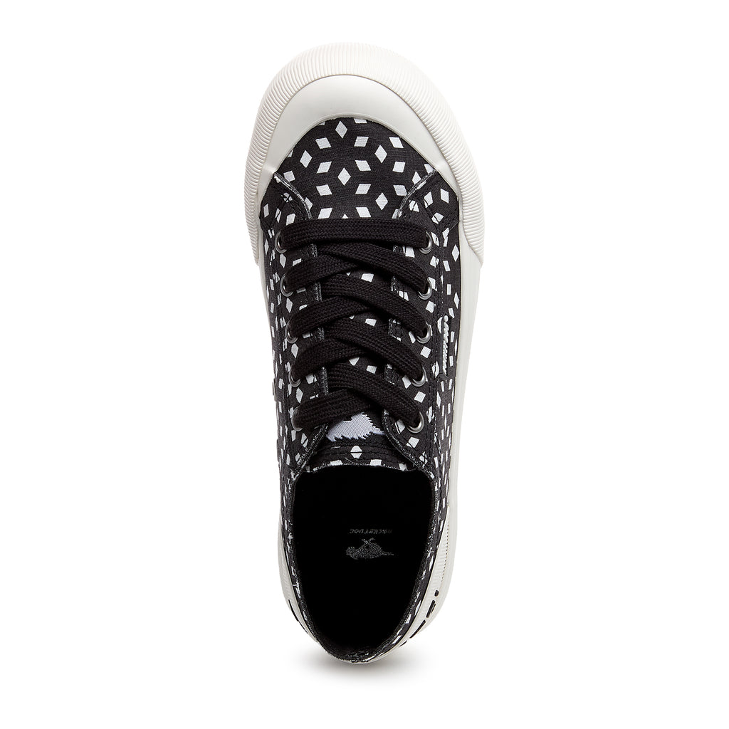 Black women's sneaker with Rocket Dog comfort, playful style