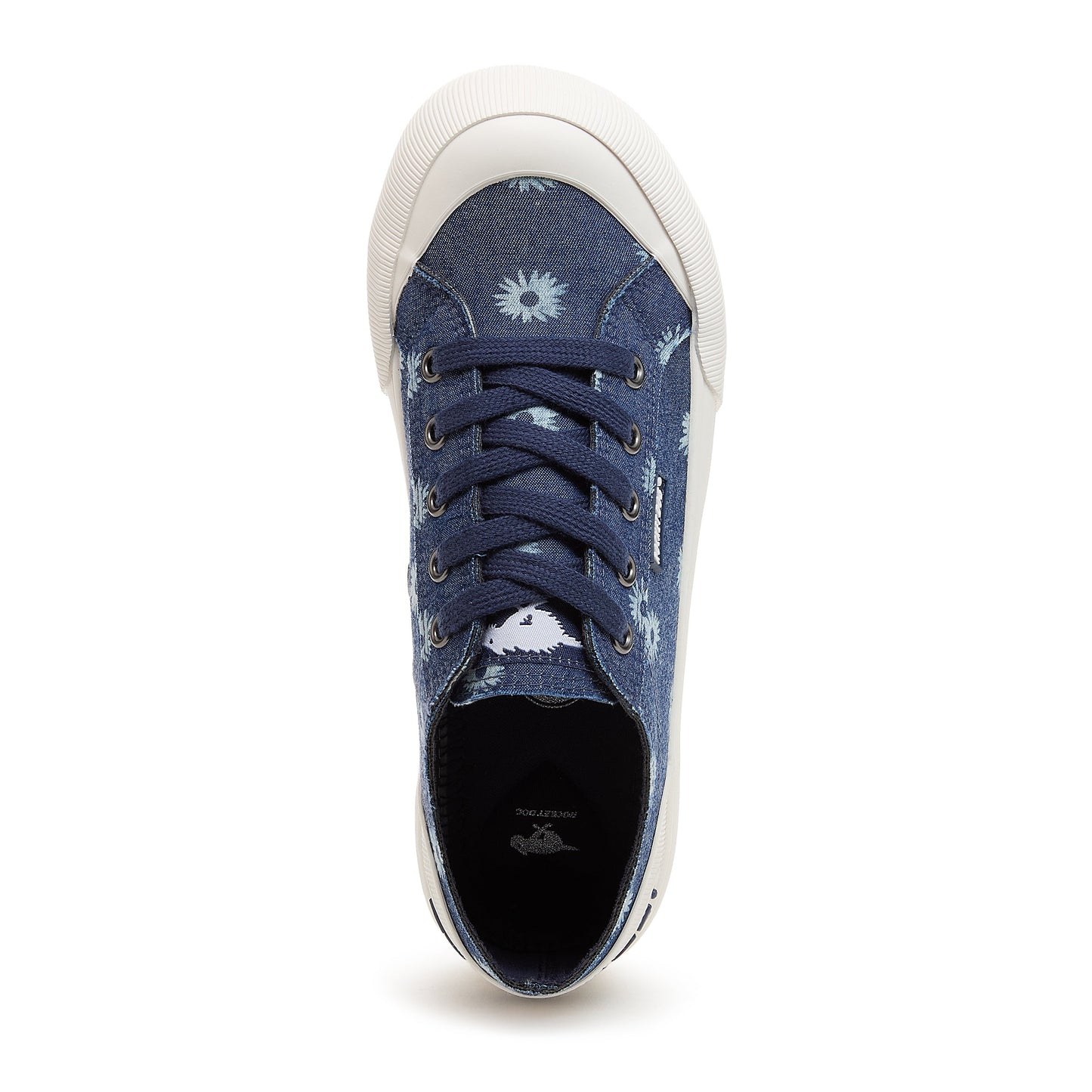 Rocket Dog Jazzin Plus Denim Blue Floral Print Women's Platform sneakers