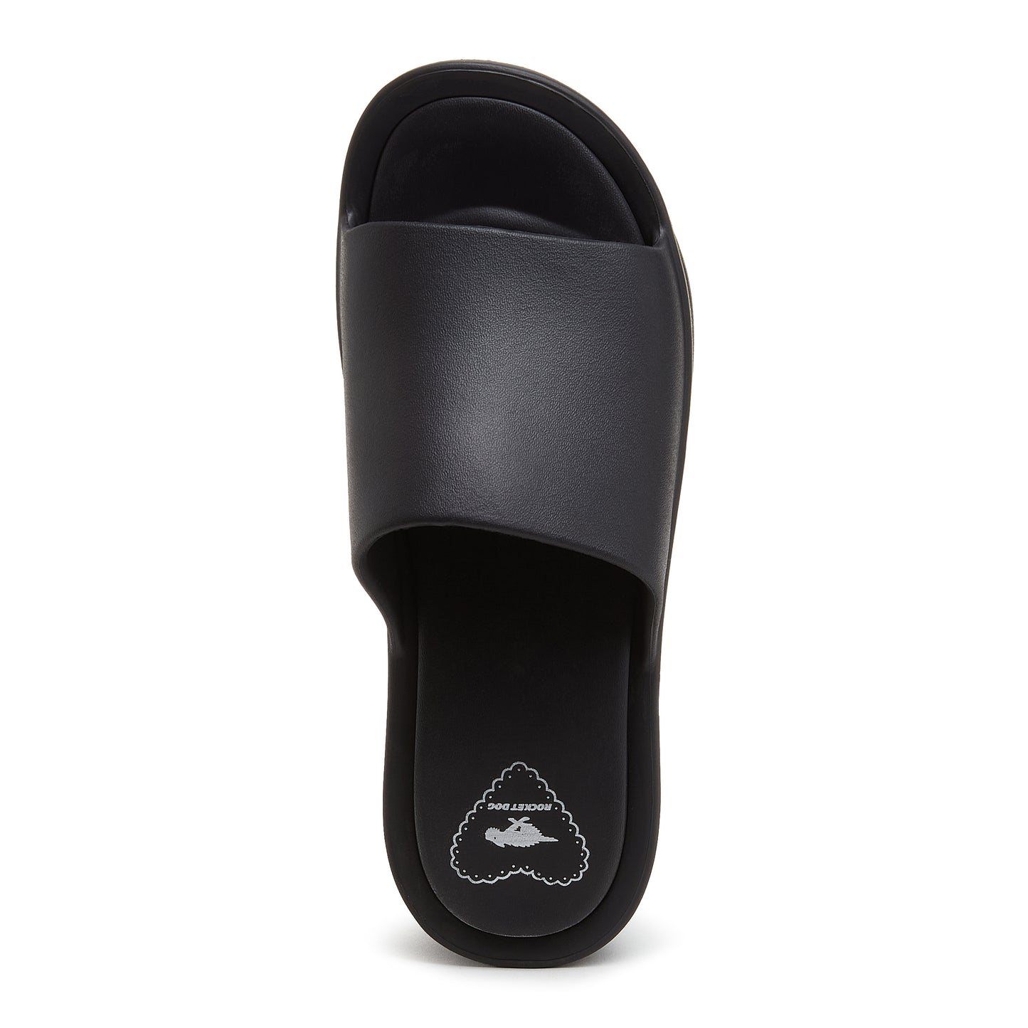 Rocket Dog® Petal Black Platform Slide Sandal