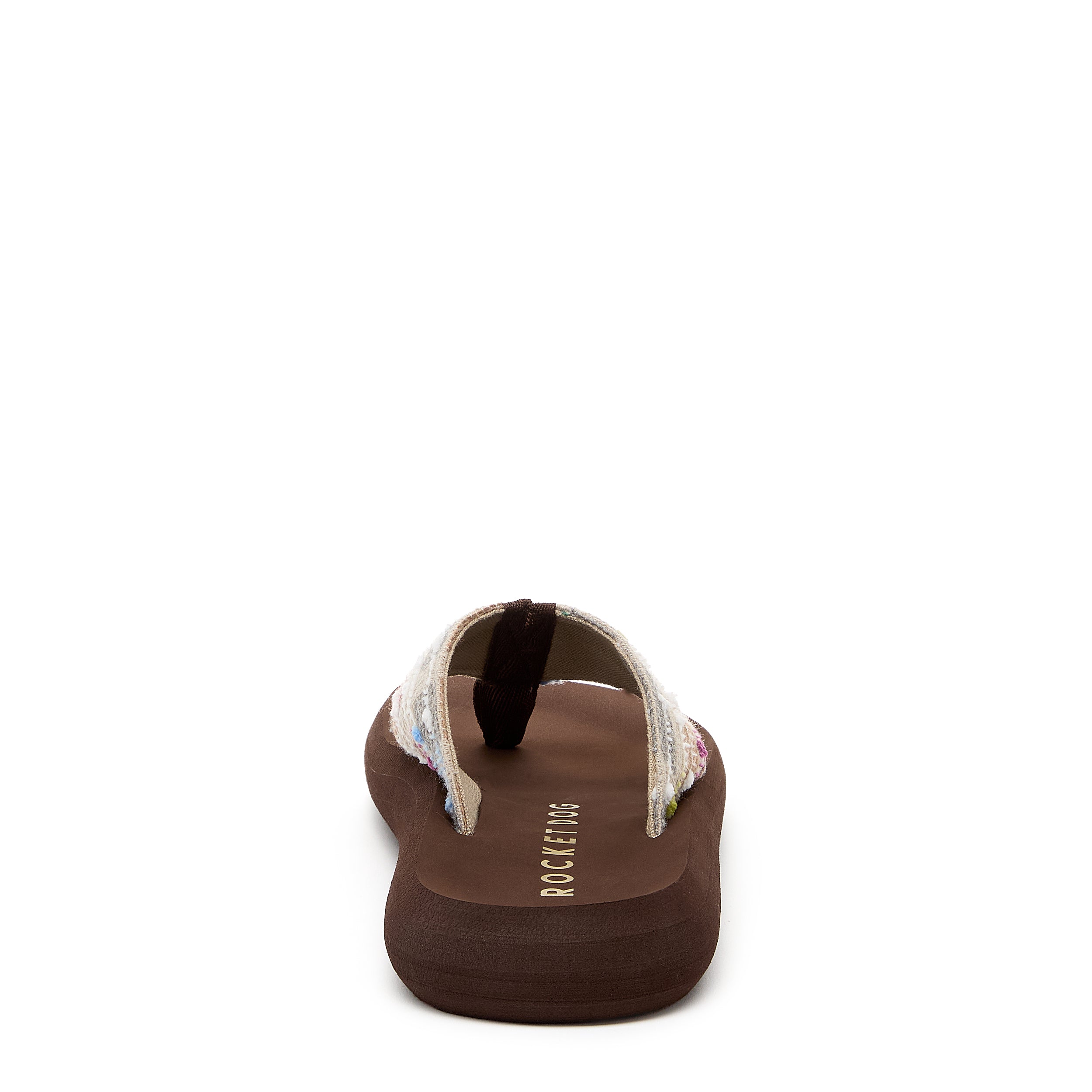 Women's casual brown woven flip flop, easy everyday wear – Rocket Dog Spotlight