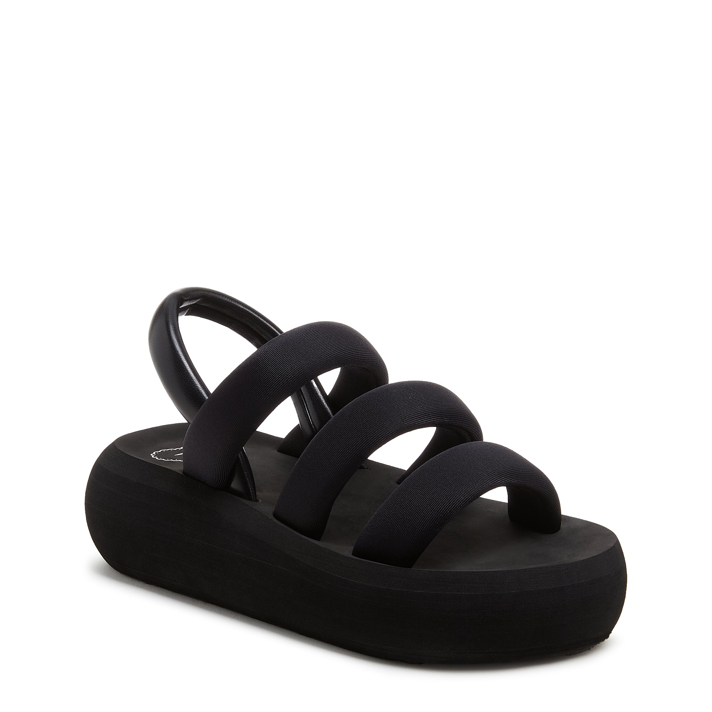 Women's black sandal, everyday and comfortable – Rocket Dog Smile