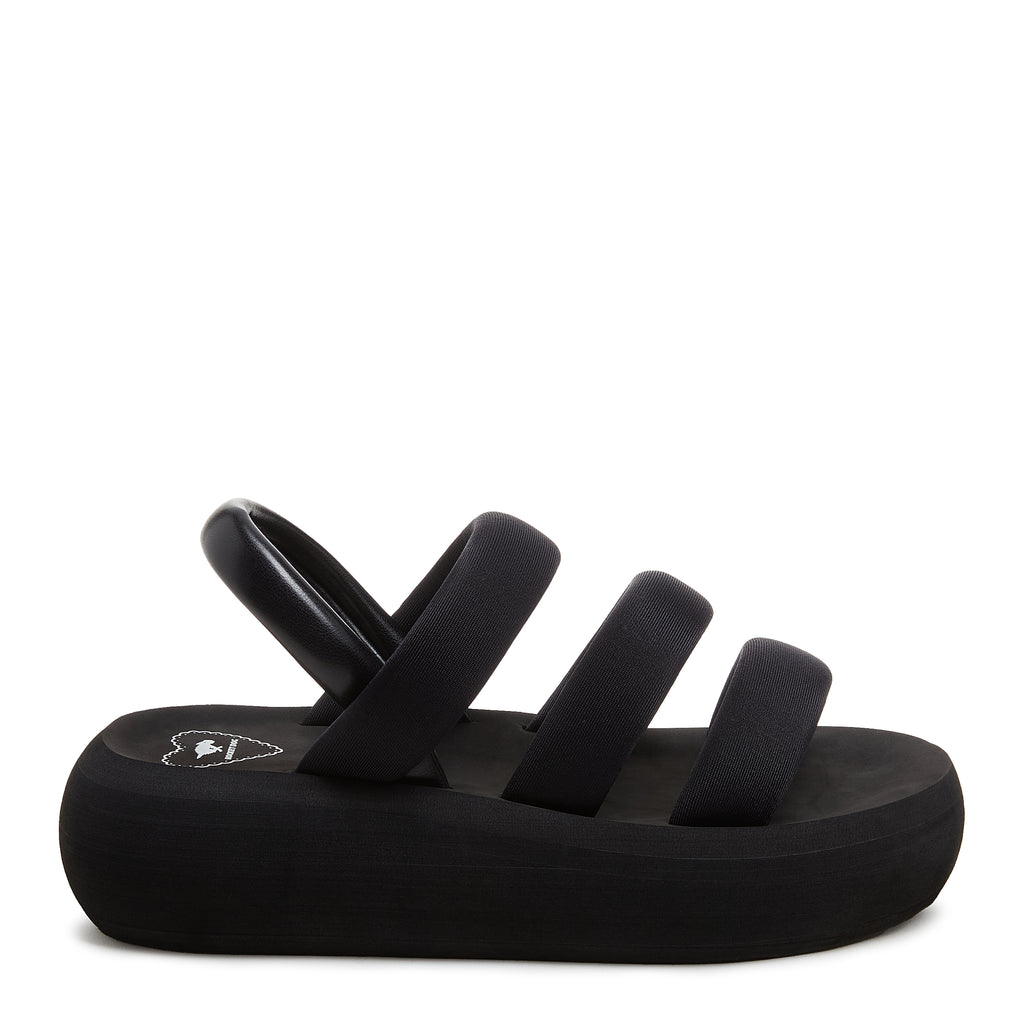 Rocket Dog Smile black sandal, women's everyday shoe