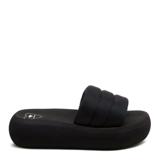 Splash Black Slide Sandal