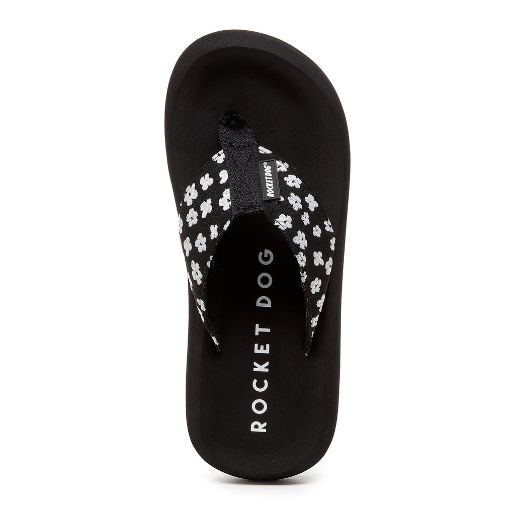 Black women's flip flop with Rocket Dog comfort, casual style