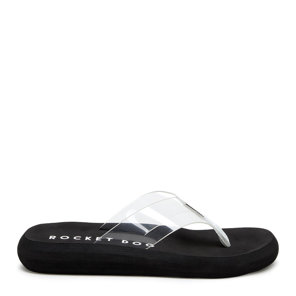 Rocket Dog Sunset clear flip flop, women's casual shoe