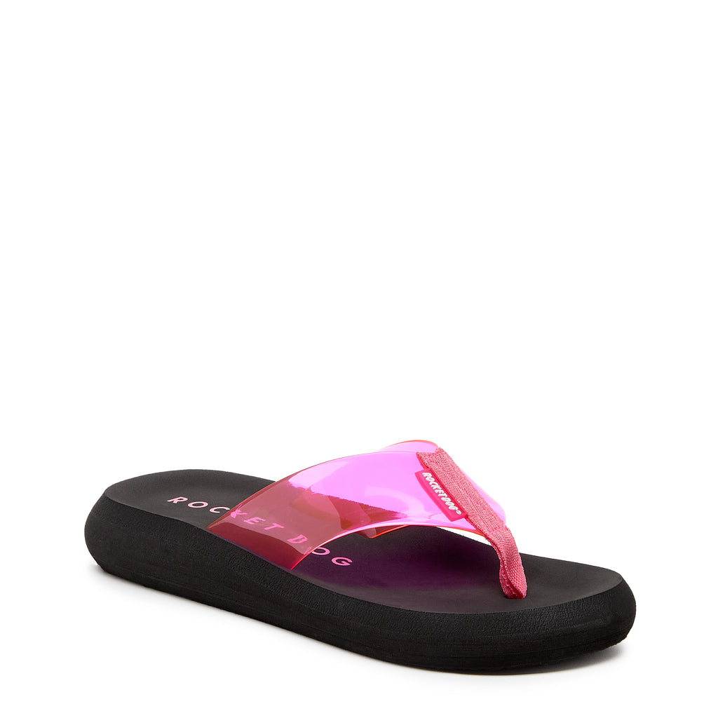 Women's clear flip flop, casual and comfortable – Rocket Dog Sunset
