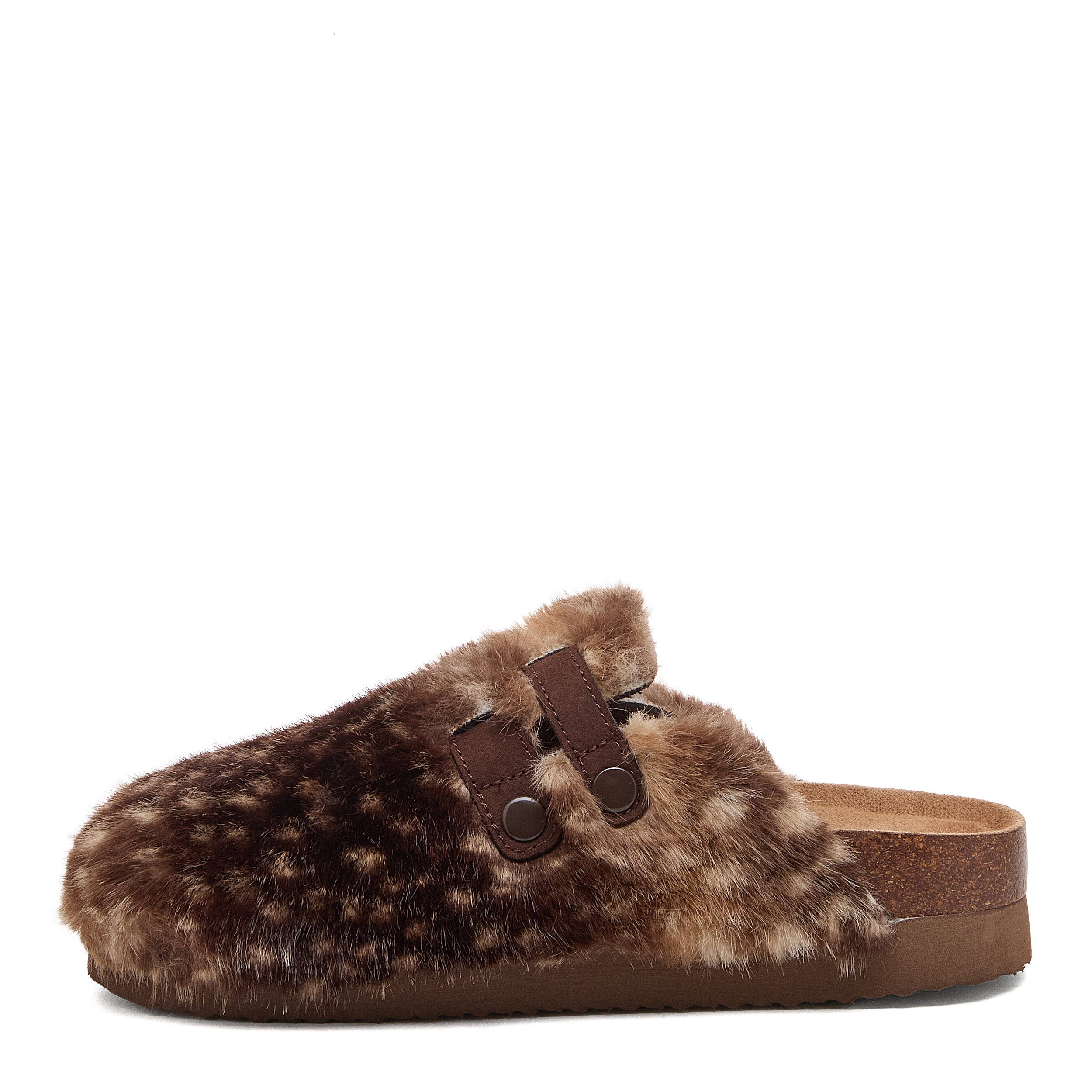 Abel Plus Brown Bambi Fur Mule
