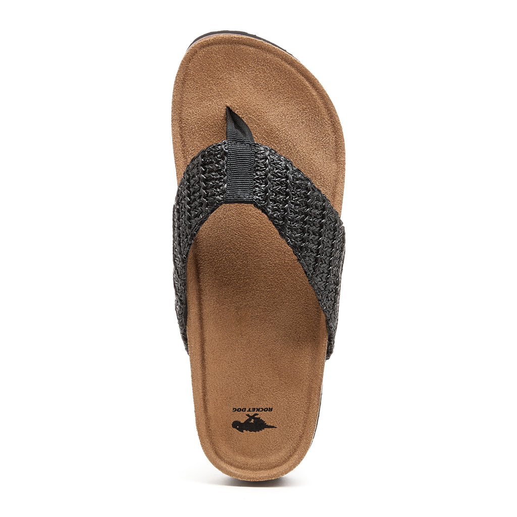 Black women's flip flop with Rocket Dog comfort, casual style
