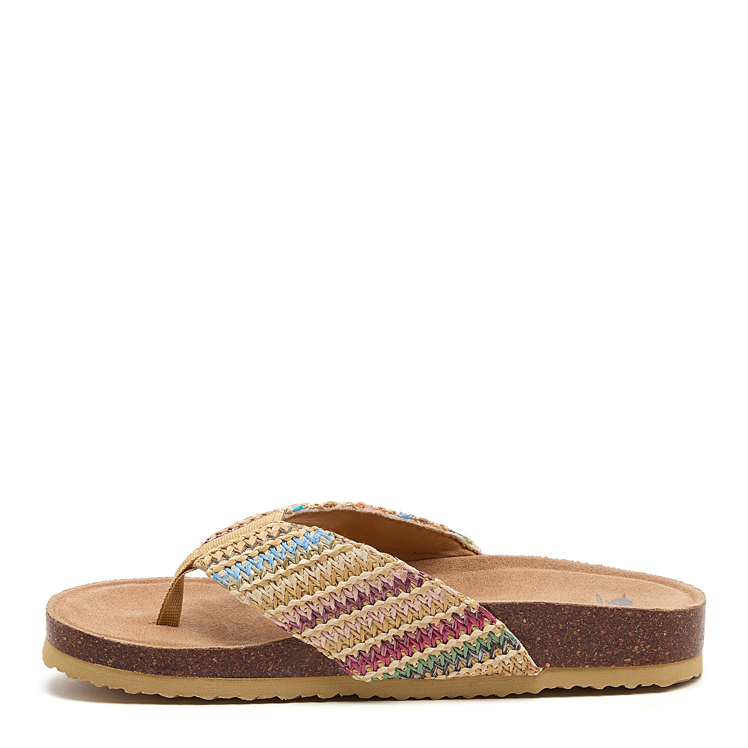Natural flip flop with cushioned footbed, women's casual style – Rocket Dog Aloha