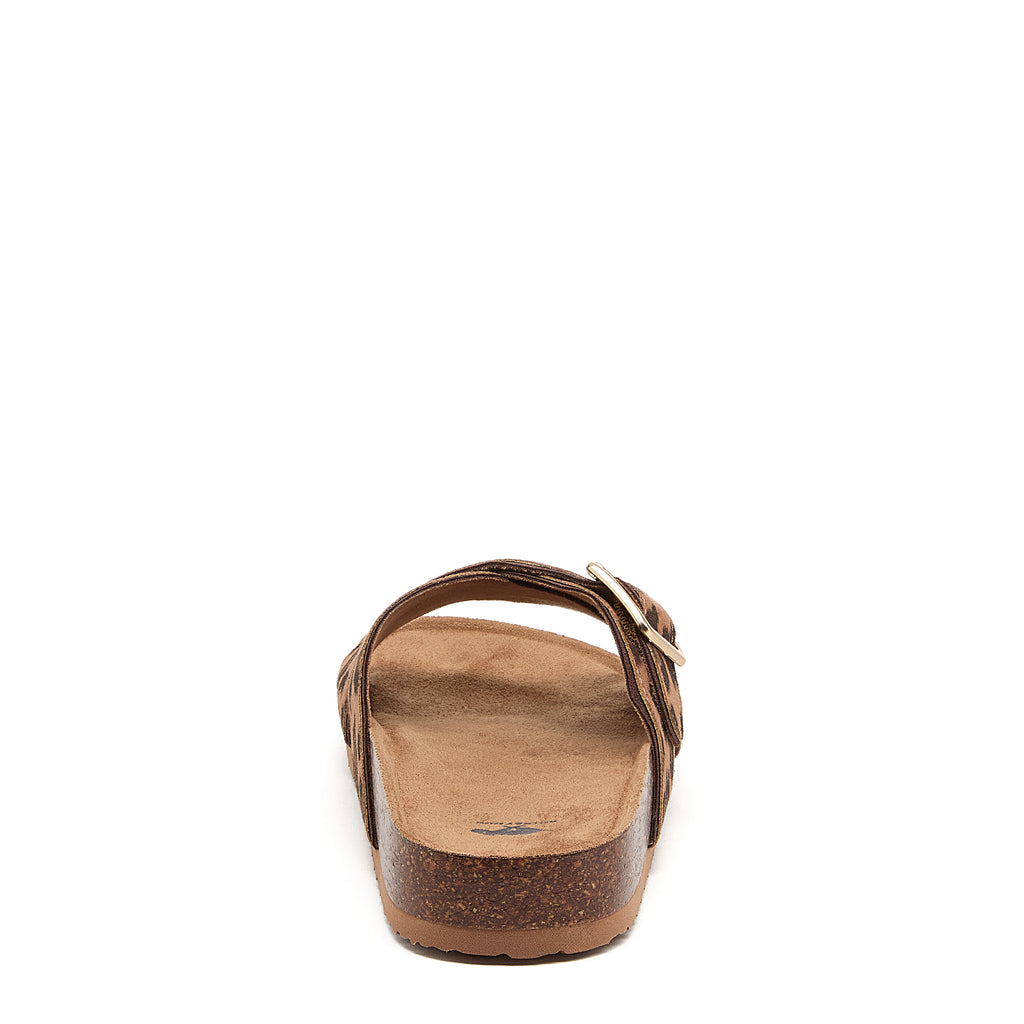 Rocket Dog Annie women's leopard print sandal, everyday slip-on