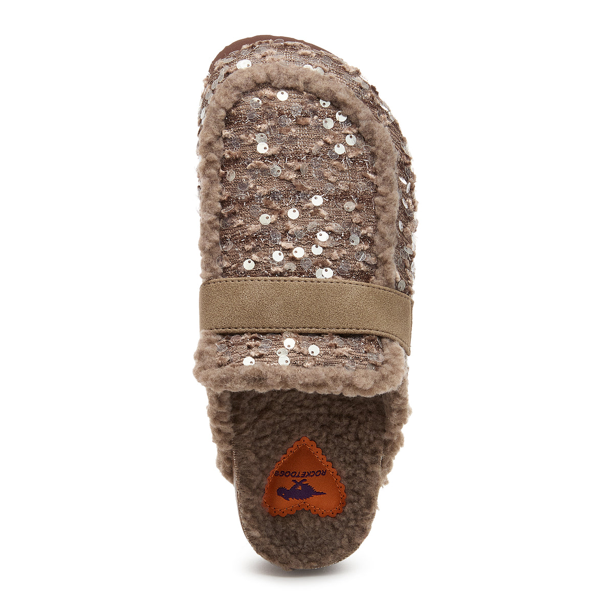 Brown women's mule with Rocket Dog comfort, casual style