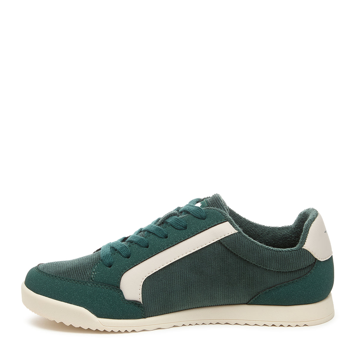 Rocket Dog Bolt women's green corduroy sneaker, playful slip-on