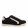 Rocket Dog Bolt black suede sneaker, women's playful shoe
