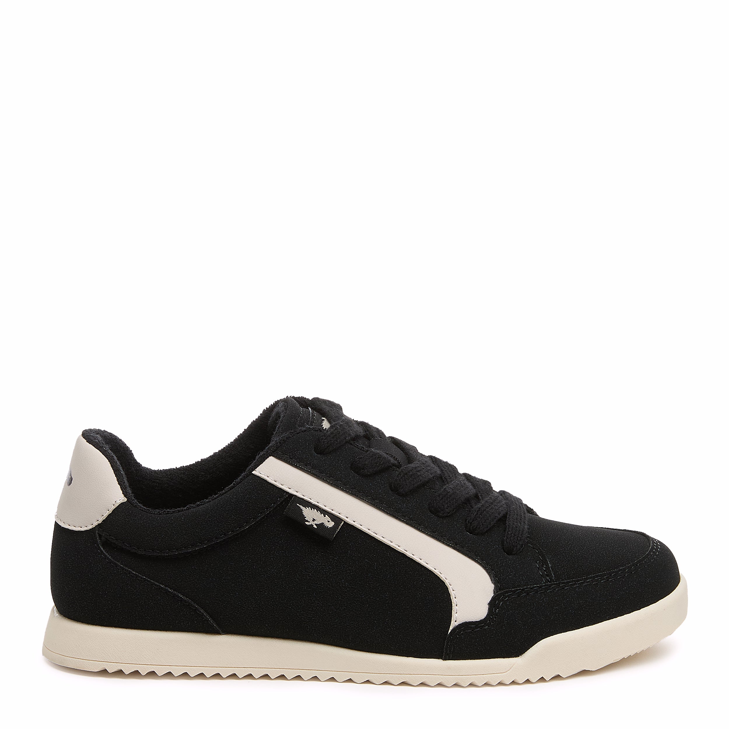 Rocket Dog Bolt black suede sneaker, women's playful shoe