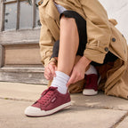 Cheery Burgundy Low Profile Sneakers