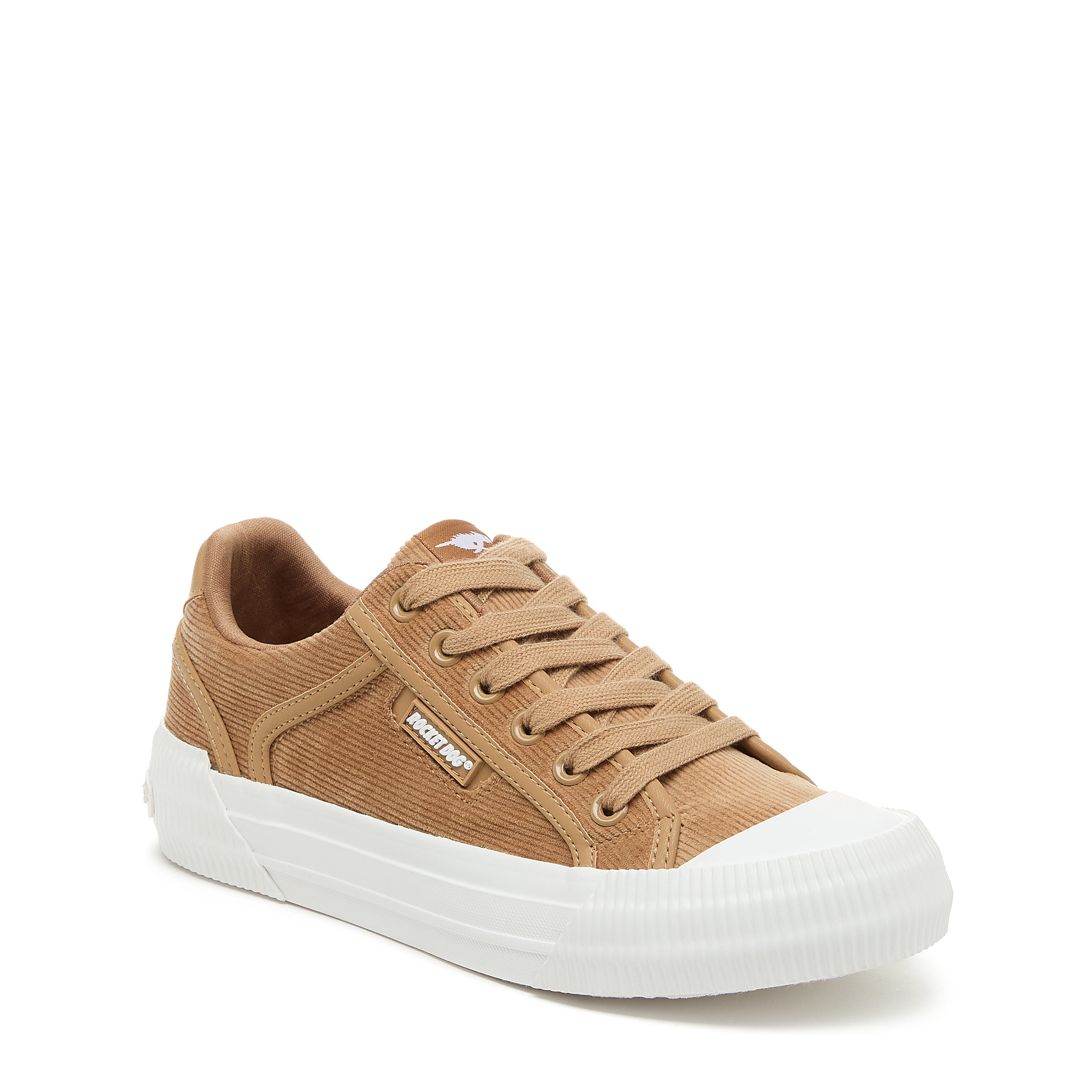 Women's tan corduroy sneaker, playful and comfortable – Rocket Dog Cheery