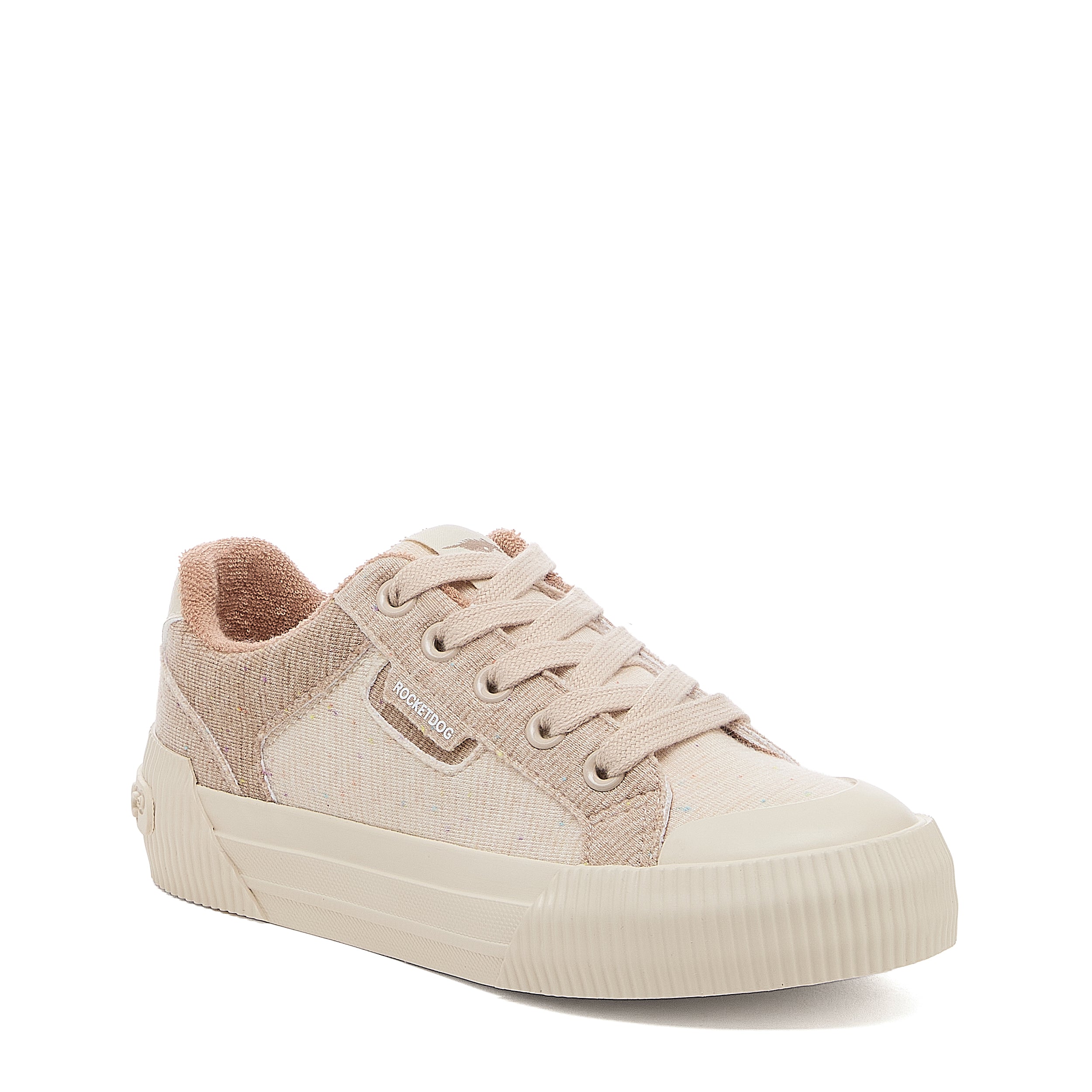 Cheery Taupe Jersey Color Block Sneakers