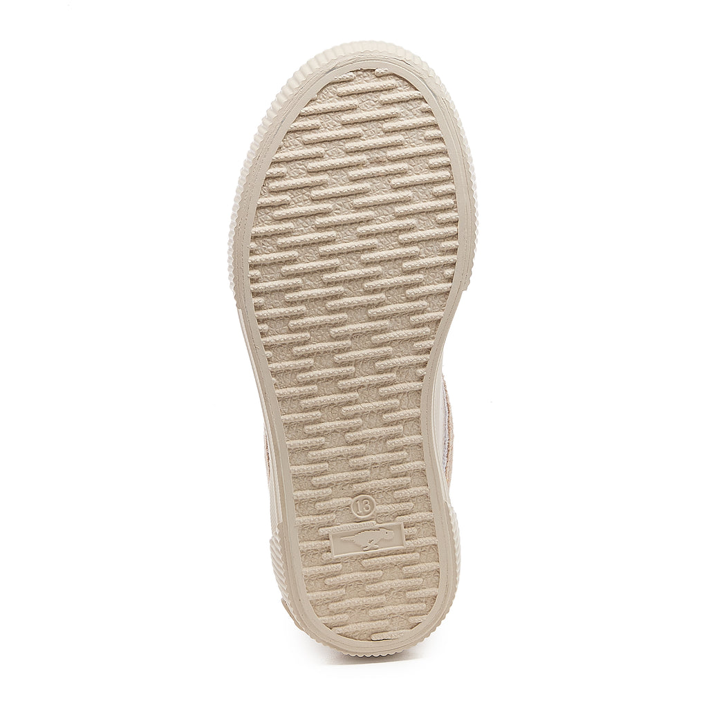 Cheery Taupe Jersey Color Block Sneakers