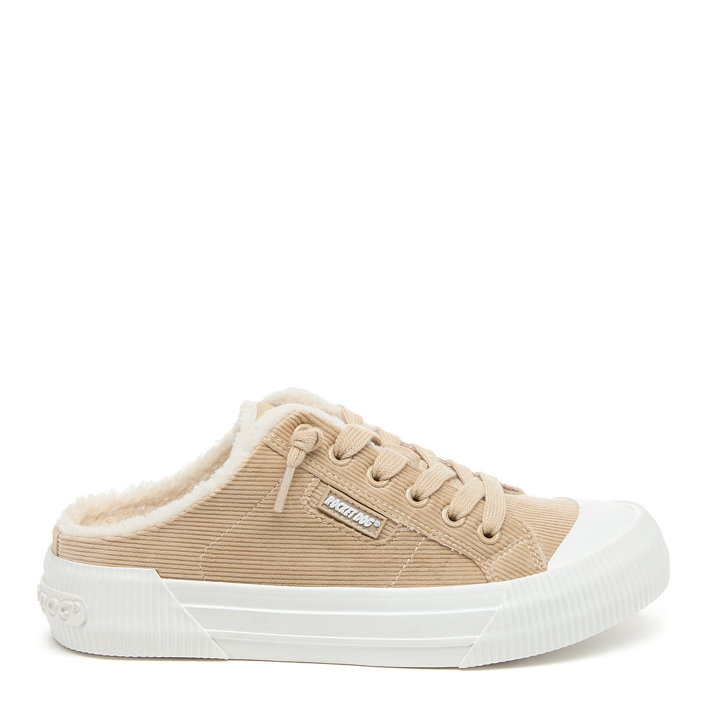 Rocket Dog Cheery natural corduroy sneaker, women's playful shoe