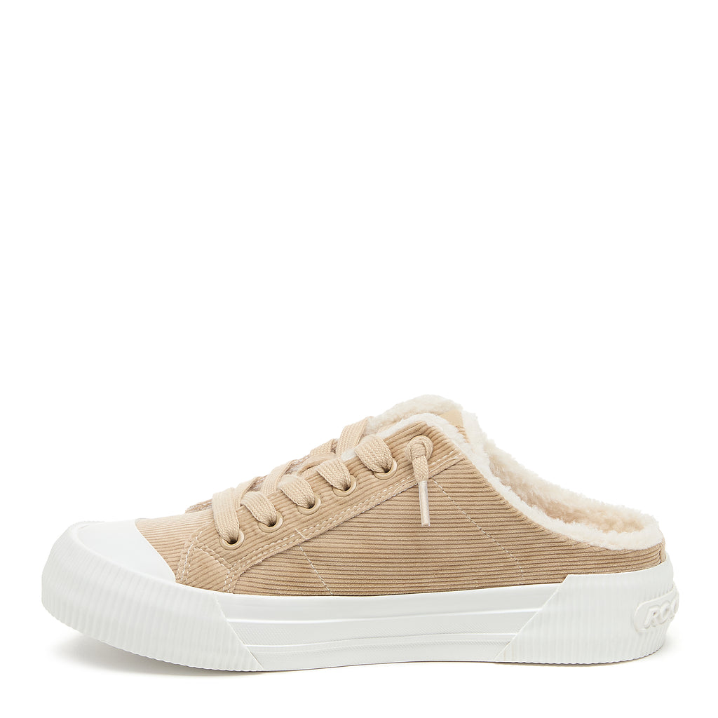 Rocket Dog Cheery women's natural corduroy sneaker, playful slip-on