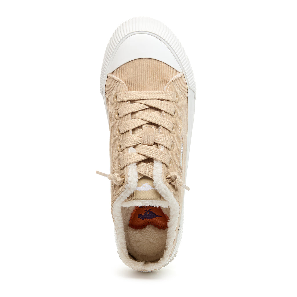 Rocket Dog Cheery natural corduroy sneaker, playful women's footwear