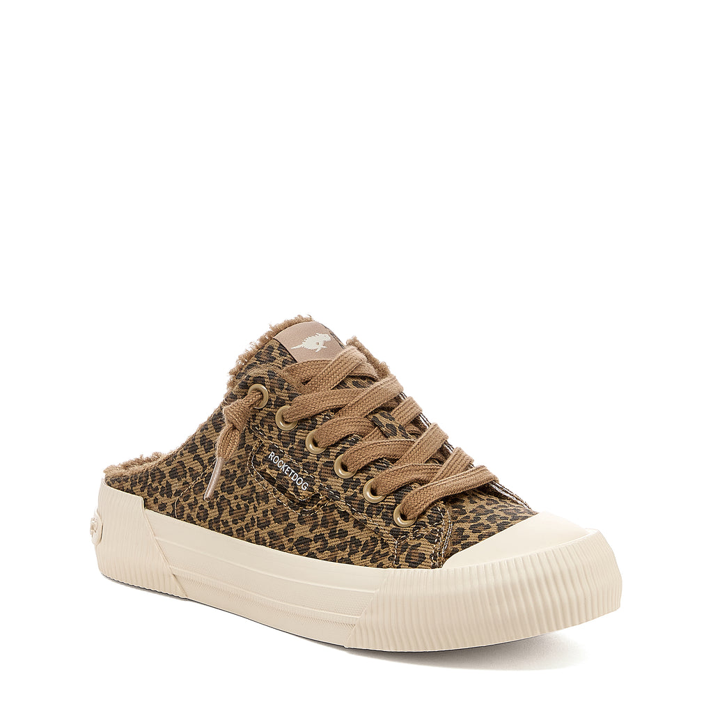 Cheery Tan Leopard Mules