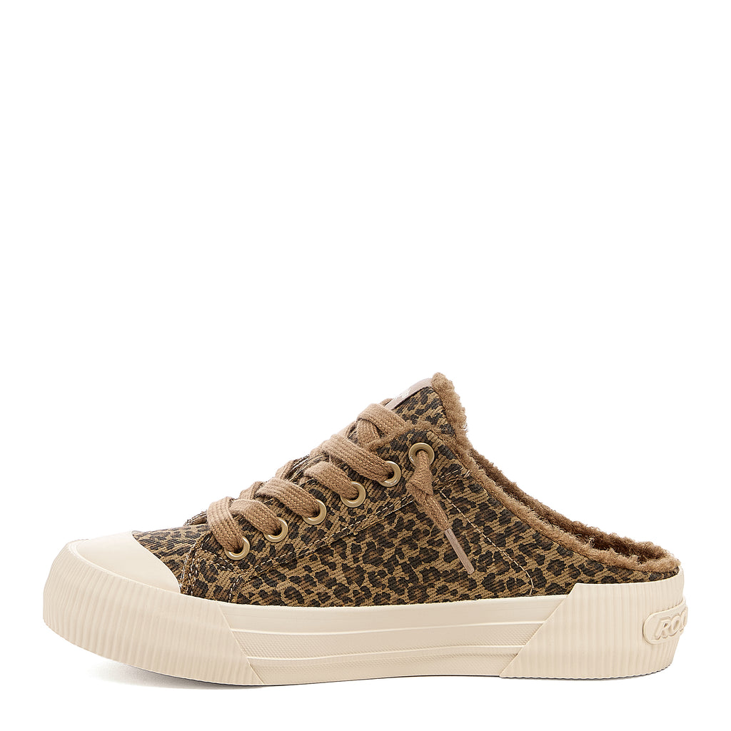 Cheery Tan Leopard Mules
