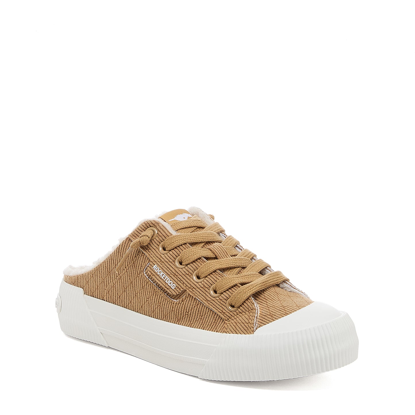 Cheery Tan Corduroy Mule Sneakers