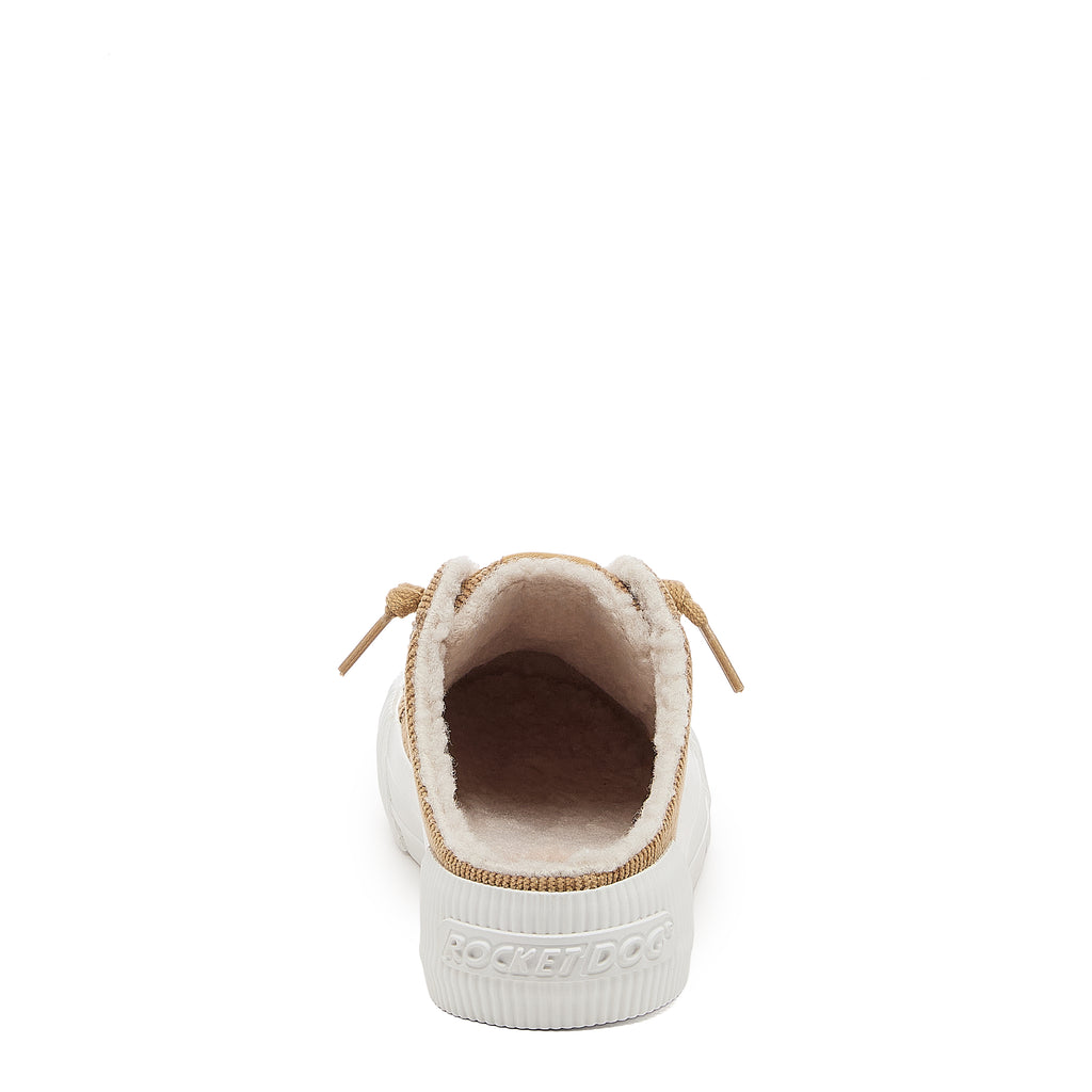 Cheery Tan Corduroy Mule Sneakers