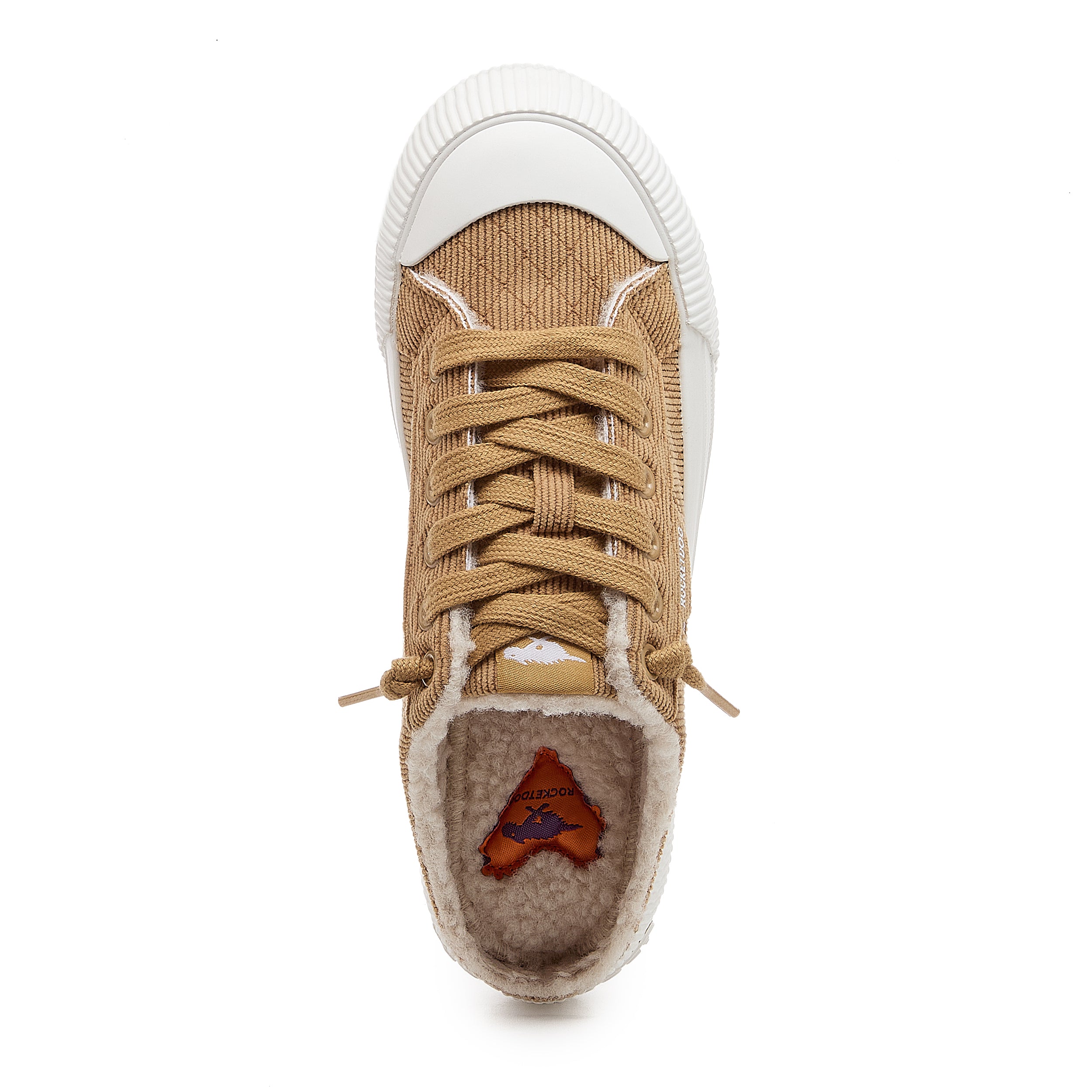 Cheery Tan Corduroy Mule Sneakers